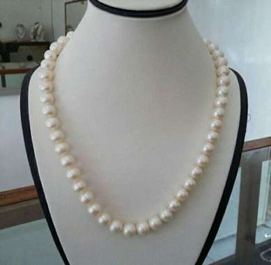 Kalung Mutiara Putih Super Mutiara Air Tawar Asli Mutiara Lombok