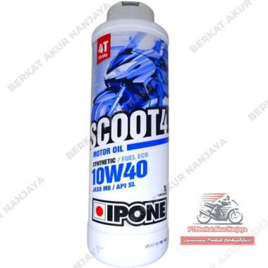 Oli IPONE Scoot4 10W40 API SL/JASO MB Synthetic/ Fuel Eco 1L
