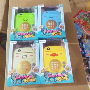 celengan anak mini atm bank karakter celengan brankas cartoon bank - mainan edukasi anak YA7