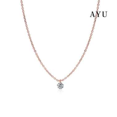 AYU Candy Pop Chain Necklace 17K Rose Gold Lavender - 40-42