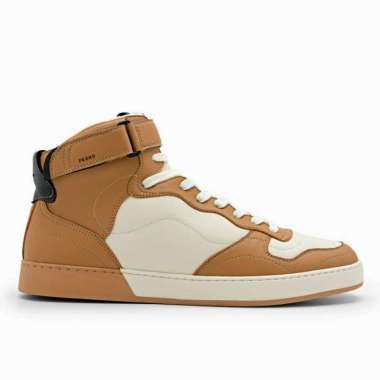 PM156 SEPATU PRIA PEDRO SNEAKER BOOT ORIGINAL KETS COKLAT BEIGE CREAM