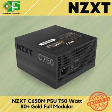 NZXT C750 PSU 750 Watt 80 Plus Gold Modular Power Supply 750W 80+ Gold