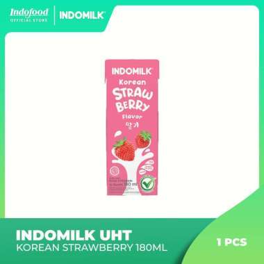 Promo Harga Indomilk Korean Series Korean Strawberry 180 ml - Blibli
