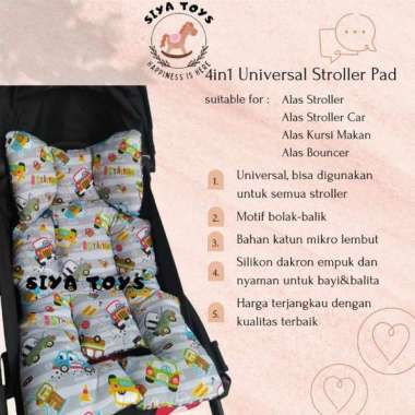 SIYA✨ ALAS STROLLER BABY UNIVERSAL - ALAS CAR SEAT - SEAT PADDING BAYI DIALOGUE MORU MOTTO KADO ULTA