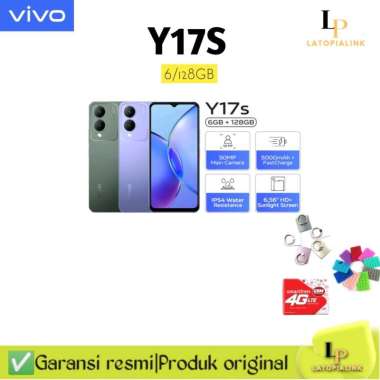 VIVO Y17S 6/128GB GARANSI RESMI VIVO INDONESIA 6/128GB purple