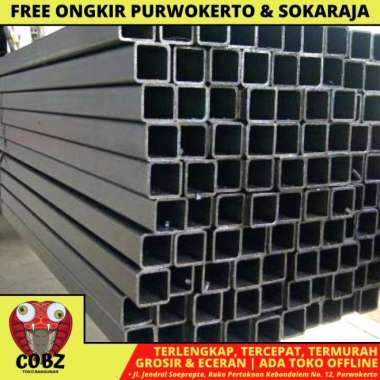 1.3 MM X 4 CM X 4 CM X 6 M / NM BESI STALL HOLLOW PIPA KOTAK FULL SNI