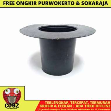 3 IN / NM Torong Corong Pipa Karpet Talang Air Karet Hitam