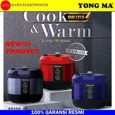 RICE COOKER YONG MA SMC-1213 - 2LITER - NEW 2023 - SMC 1213 - YONGMA - MAGIC COM - PENANAK NASI YONG