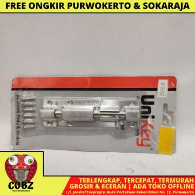 4 INCH / UNIKEY GRENDEL SLOT KUNCI PINTU JENDELA STAINLESS BULAT