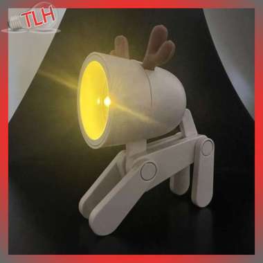 LAMPU HIAS KAMAR TIDUR LED UNIK KARAKTER RUSA DEKORASI MEJA BELAJAR MAKAN DUDUK CAFE BAR MINIMALIS L