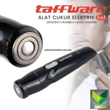 Taffware Alat Cukur Elektrik 3 in 1 Jenggot Rambut Bulu Hidung