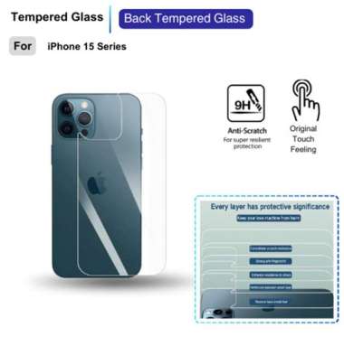 Back Tempered Glass iPhone 15 Pro Max 15 Pro Screen Protector Clear 15 Pro Max