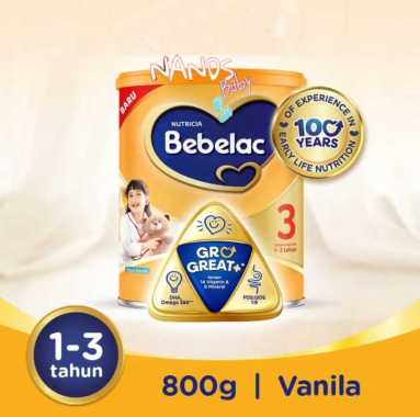 Bebelac 3 Vanila Susu Pertumbuhan Bubuk 800 gr