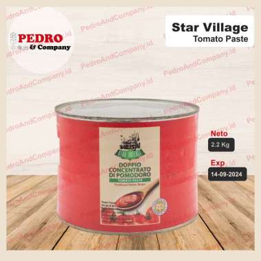 Star village Tomato Paste 2200 gram saus tomat untuk pizza pasta