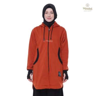 HIJACKET - Jaket Hijaber ELEKTRA Teracotta | Jaket Wanita Panjang | Outerwear For Hijaber XXL