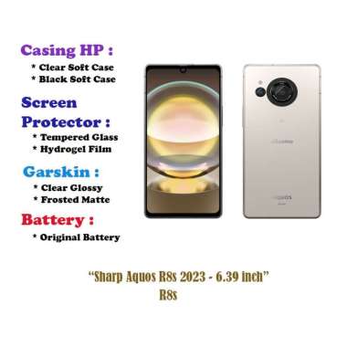 Sharp Aquos R8s Pro 2023 - 6.6 inch - Case - Screen Protector - Battery - Dll Hydrogel