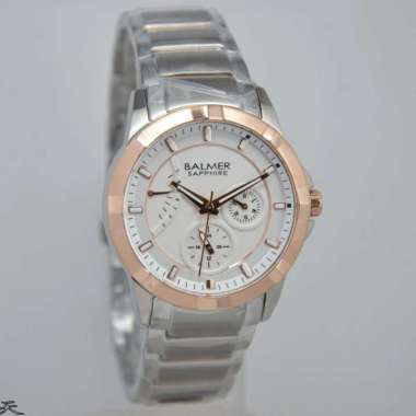 JAM TANGAN WANITA BALMER 7936 / B7936 RANTAI ORIGINAL SILVER RING ROSEGOLD