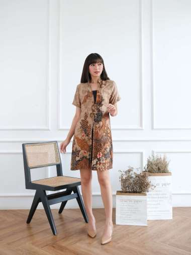 EF638 YSL BLAZER BATIK CASUAL OUTER BATIK ALT_CHOCO