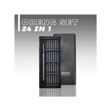 Goto Zenitech Screwdriver Obeng Kecil Magnet Set 25 in 1 Multifungsi