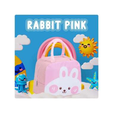 Goto Pikabo Lunch Bag Tas Bekal Makanan Tempat Makan Anak Sekolah RABBIT PINK