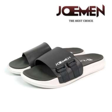 Sandal Pria Slide Joemen S 43 Ori 100% Slip on Sendal Selop Anti Licin 41 Abu-abu