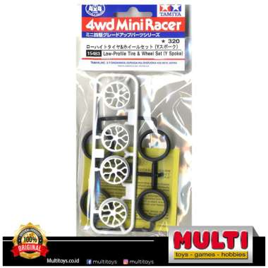 TAMIYA 15483 LOW-PROFILE TIRE & WHEEL SET (Y Spoke) 15483