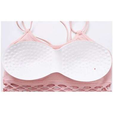Bra Yoga Bra Fashion Bra Tanpa Kawat Push Up Bra Sport Bra Import Pink