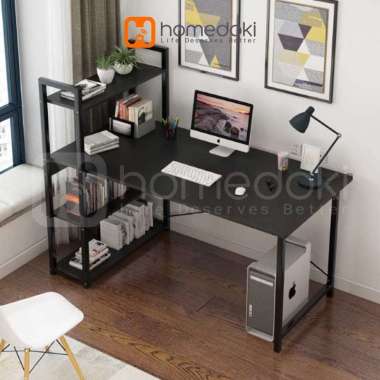 Homedoki meja pc/meja komputer/pc table/meja gaming/meja komputer kayu/meja belajar/meja belajar bes