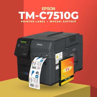 Printer Inkjet Epson TM-C7510G TM-C7510G-361 Cetak Label Full Color + WPS201 Softrip C7510