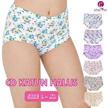 Chelyne CD Wanita (L-XL) X2247 Bahan Katun Lembut Ada 2 Ukuran dan 12 Motif Bunga Cantik Daisy L