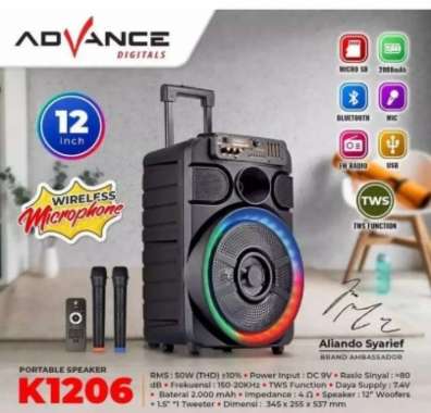 Speaker Advance K1206 Speaker Portable Advance K 1206