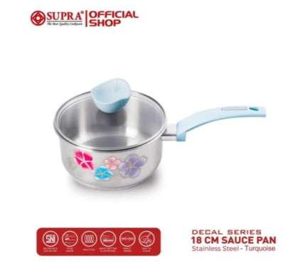 Cod / Panci stailless steel supra bunga premium 18 cm / Supra panci stainless steel sauce pan 18 cm