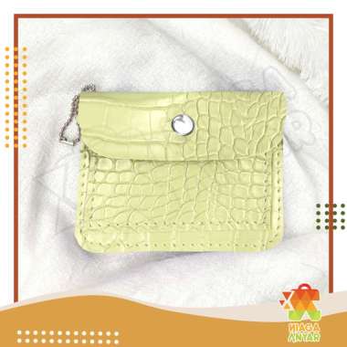 NA Dompet Kartu Croco / Card Holder Croco / Dompet Kartu Tipis / Slim Card Wallet - HIJAU