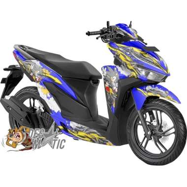 Decal Stiker Full Body Honda Vario 125 150 Click 2018-2022 SOnic Biru