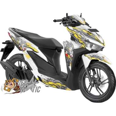 Decal Stiker Full Body Honda Vario 125 150 Click 2018-2022 SOnic Putih