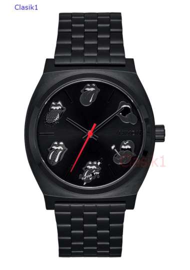 NIXON A1356001 ROLLING STONES TIME TELLER ALL BLACK