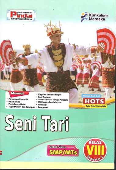 Buku LKS Seni Tari kurikulum Merdeka Kelas 8 SMP/MTs Semester 2