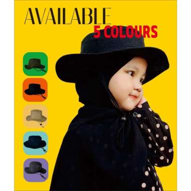 VERISH Topi Rimba Anak Pria Wanita Distro Outdoor Kartun Rabbit Rimba Hat Anak Polos