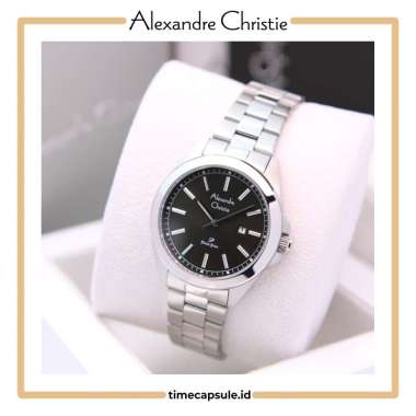 Jam Tangan Wanita ALEXANDRE CHRISTIE Original AC 1015 LD Garansi Resmi 1 Tahun FULL BLACK