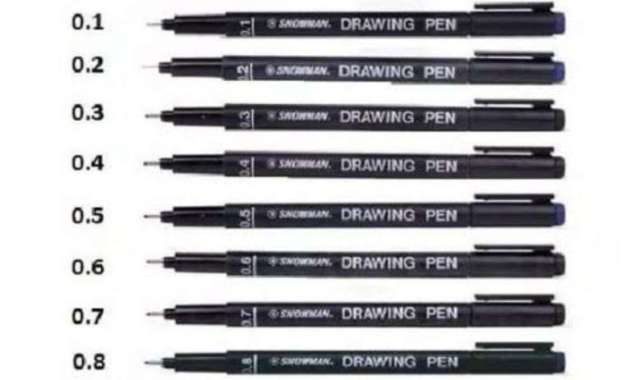 Pulpen Drawing Pen 0.1 - 0.8 / Pulpen Snowman 0.3