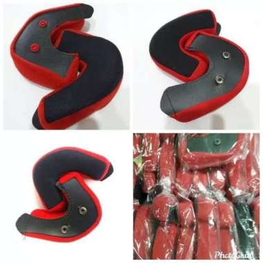 Busa Pipi Helm KYT 2Vision/1Vision Sepasang Kanan Kiri L Kancing Besi