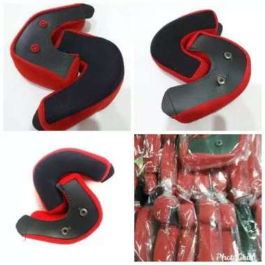 Busa Pipi Helm KYT 2Vision/1Vision Sepasang Kanan Kiri L Kancing Palstik