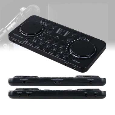 Soundcard Recording Audio Bluetooth USB External Soundcard Live Microphone - V300 Pro