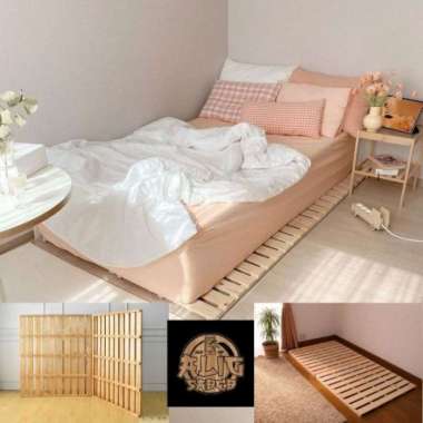 Alas Tempat Tidur Palet Kayu Jati New 120cm x 200cm