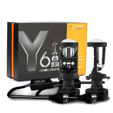 Sepasang Y7D Lampu Led Mobil Y6D Y8D Mini Projie H4 120 Watt 30000LM S Y6D