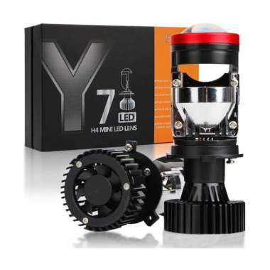 Sepasang Y7D Lampu Led Mobil Y6D Y8D Mini Projie H4 120 Watt 30000LM S Y7D