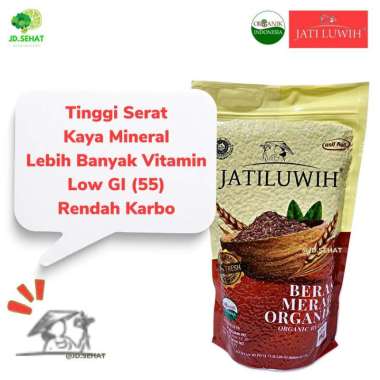 Beras Merah Organik JATILUWIH Beras Diet Beras Sehat 1 kg