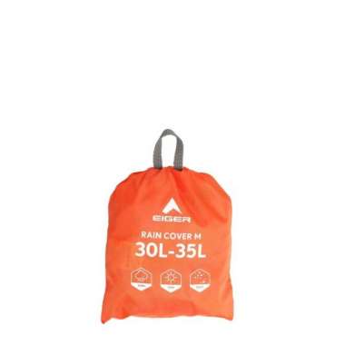 Cover Bag Eiger 30-35L Rain Cover Bag Jas Hujan Tas Orange