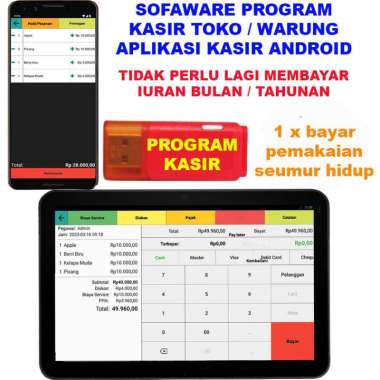 sofware program Aplikasi Kasir Android untuk Usaha Retail, UMKM, Toko, minimarket, warung dll Untuk 