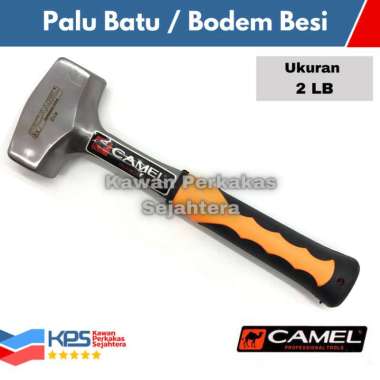 Camel Palu Batu Besi Gagang Fiber 2 Lb (1 Kg) | Palu Bodem 2Lb